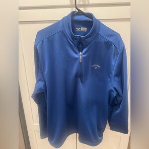 Callaway Men's Performance quarter zip in Royal Blue